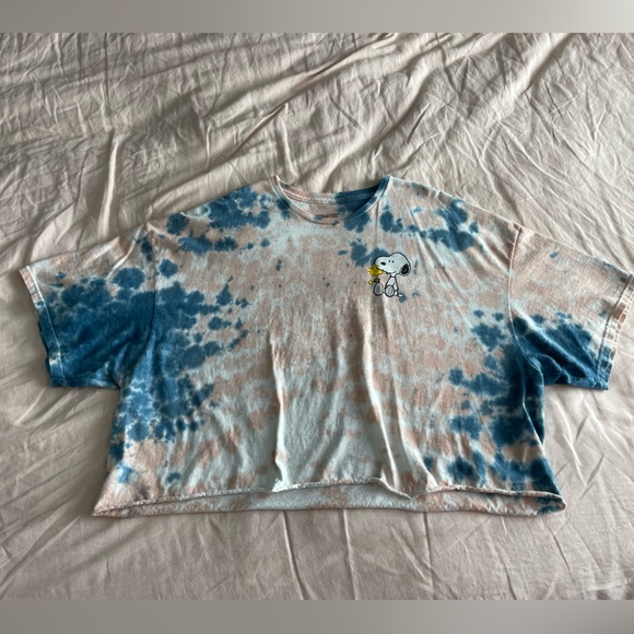 Snoopy Tie Dye Crop Top - Picture 3 of 6